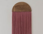 Bohemian Wall Art- fiber wall art- wall hanging- wall decor- wall art- large wall hanging- rouge pink