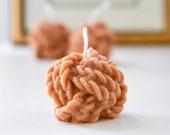 Knot Candle, Yarn Ball Candle, Knit Ball Candle, Decorative Soy Candle, Decorative Candle, Soy Candle, Home Decor, Gift for Her, Boho Chic
