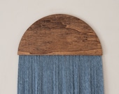 Bohemian Wall Art- fiber wall art- wall hanging- wall decor- wall art- large wall hanging- periwinkle blue