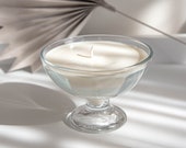 Vintage Glass Candle - soy candle - decorative candle