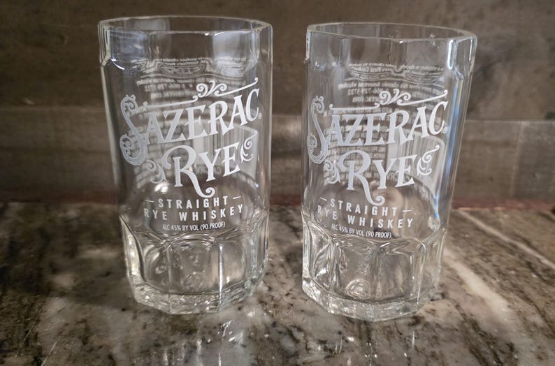 Eagle rare bourbon glasses Sazarac set of 2