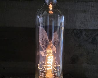 Buffalo Trace Antique Collection Bourbon Bottle Lamps.