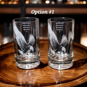Eagle rare bourbon glasses Option #1 Set of 2