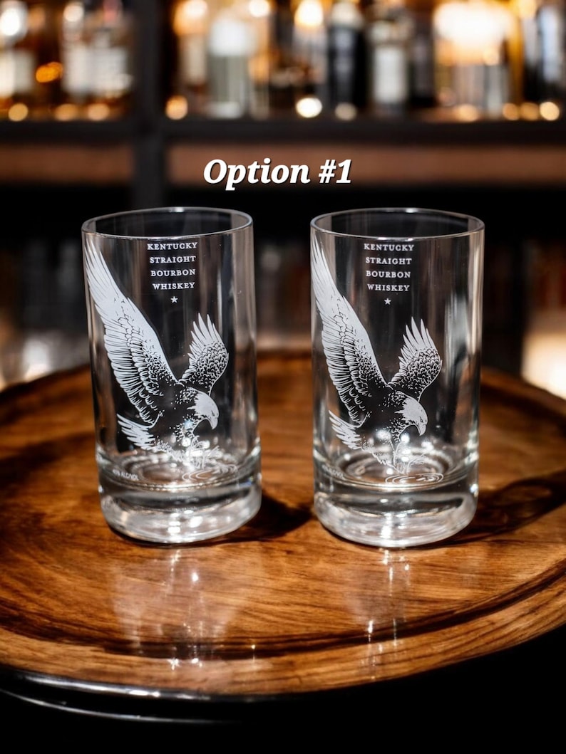 Eagle rare bourbon glasses Option #1 Set of 2