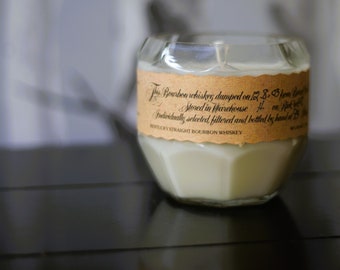 Soy candles, Liquor bottle candles, Bourbon Bottle Candles, unique gift ideas, scented soy wax candles
