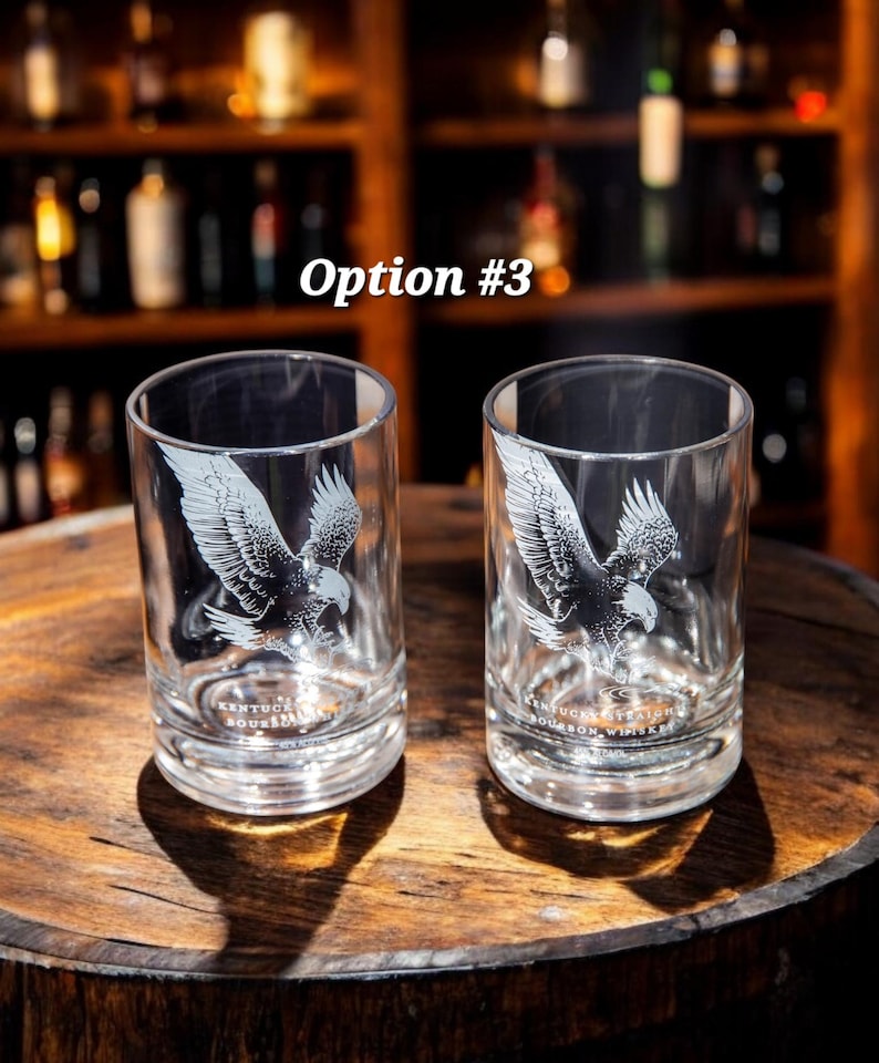 Eagle rare bourbon glasses Option #3 Set of 2