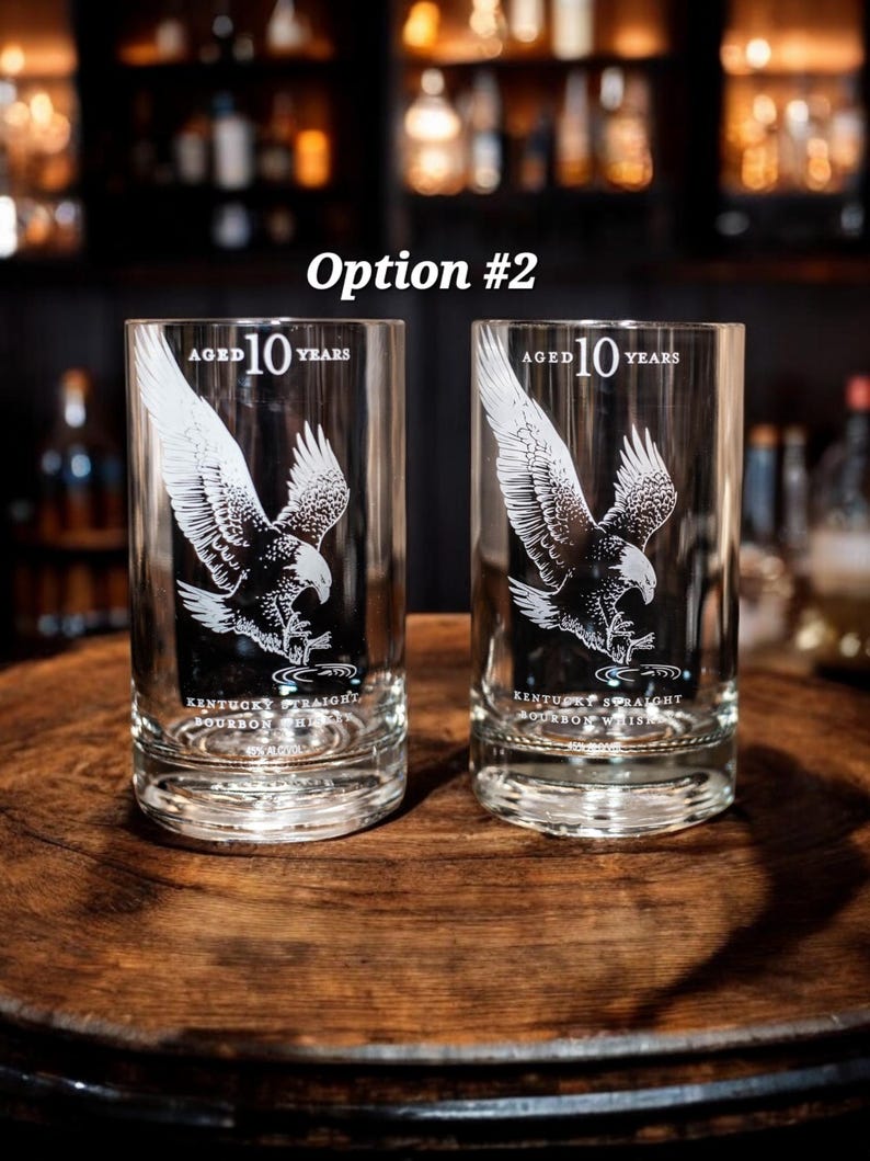 Eagle rare bourbon glasses Option #2 Set of 2