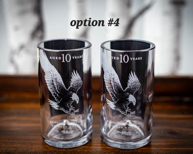 Eagle rare bourbon glasses Option #4 set of 2