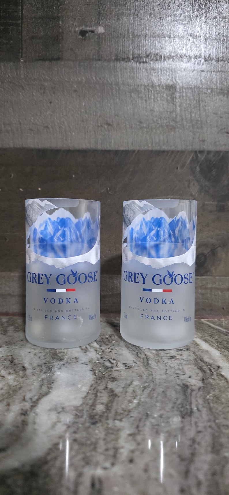 Eagle rare bourbon glasses Set of 2 Grey Goose