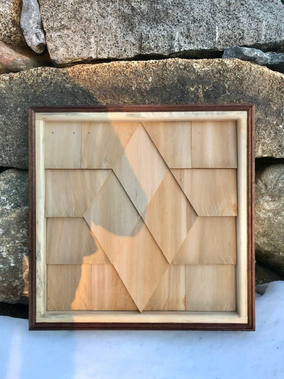 Arte al aire libre decoración del patio arte geométrico | Etsy