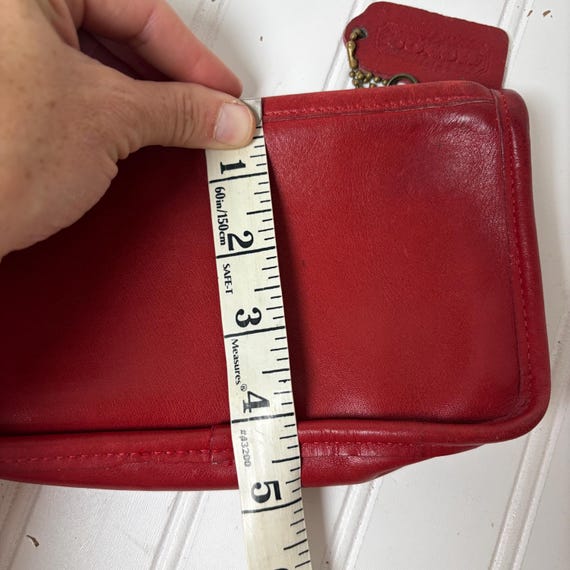 バッグ old coach chunky case red leather pouch Vintage Chunky