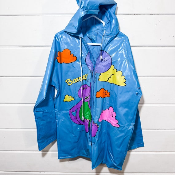 Vintage 90s Barney Rain Jacket Rain Coat | 1992 B… - image 1