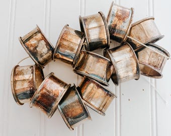 Vintage Silver Plate Napkin Ring Holders | Tablescape