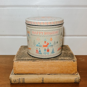 Vintage Christmas Decoative Tin | Christmas Decor