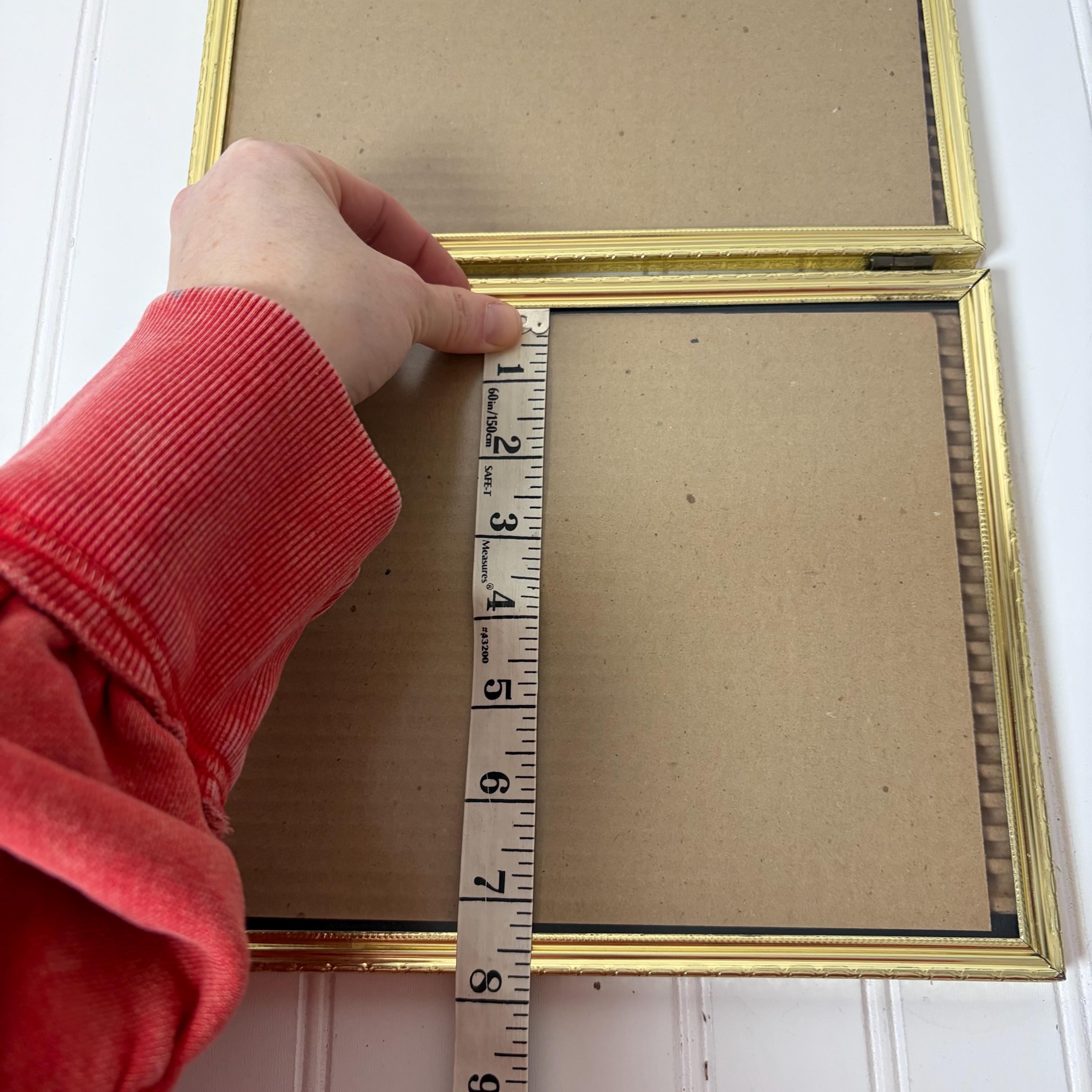 Vintage 8x10 Brass Bi Fold Picture Frame | Fold Open, Bi-fold - Etsy
