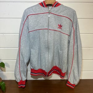 Vintage 90s Adidas Zip Up Bomber Track Jacket