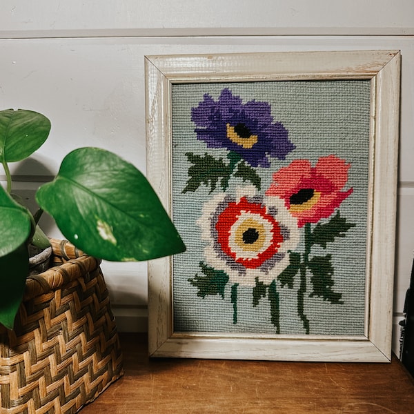 Needlepoint Wall Art Etsy