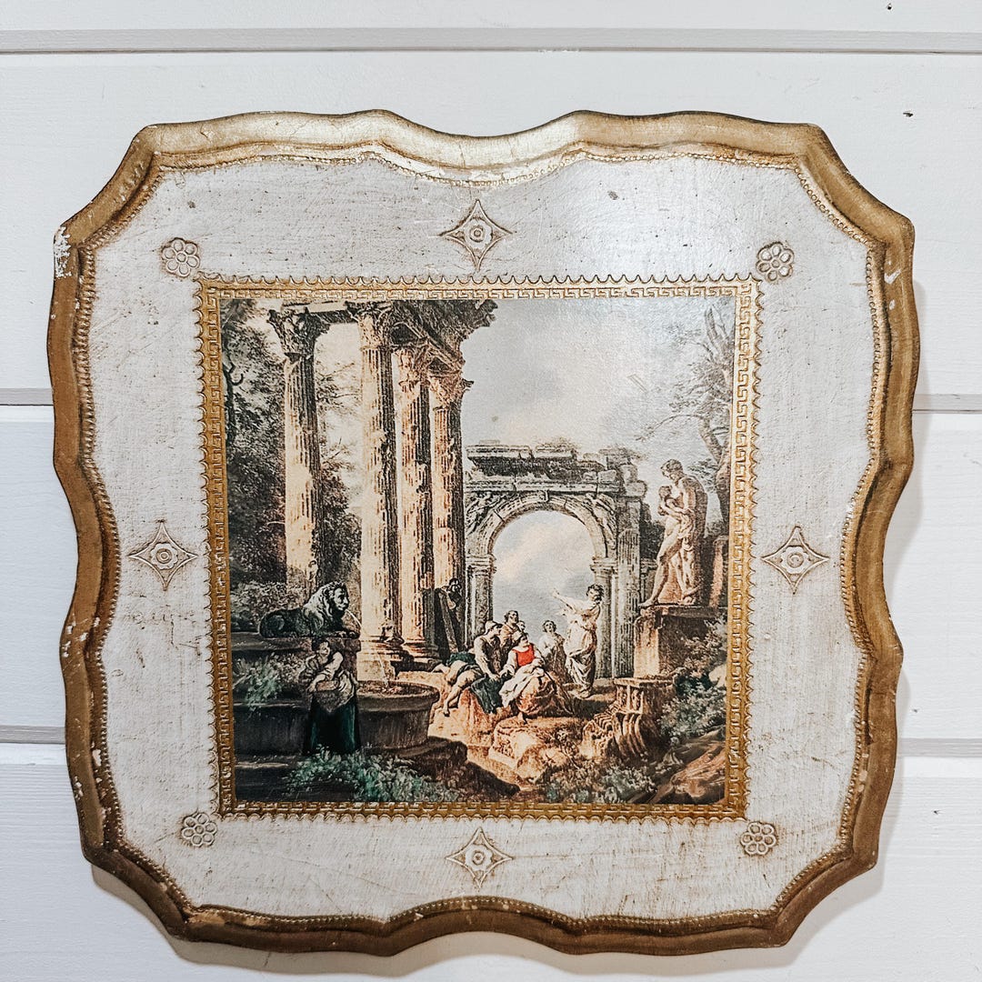 Vintage Florentine Gold Gilded Wood Wall Plaque | Made in Italy - Etsy