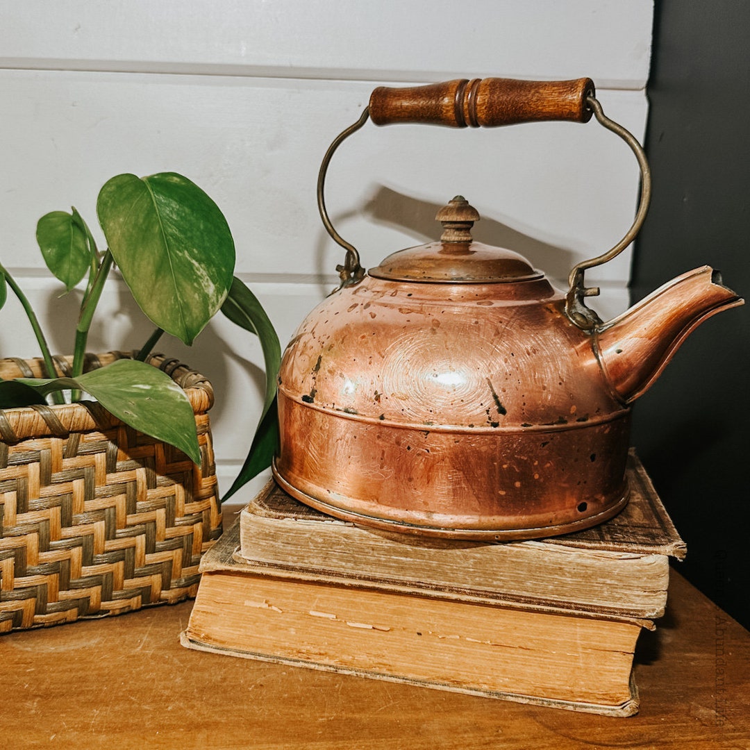 Vintage / Antique Copper Paul Revere Tea Kettle Tea Pot Etsy