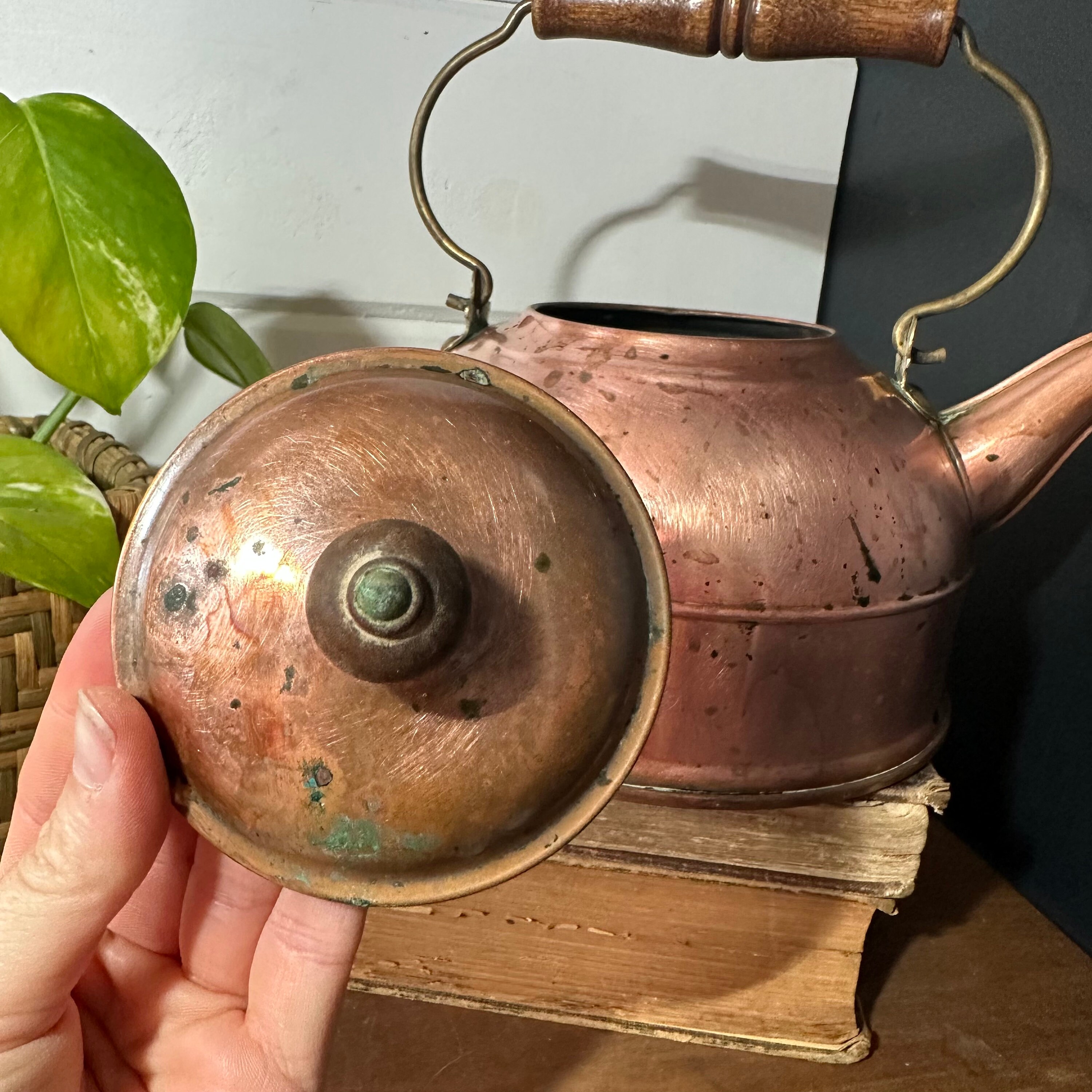 Vintage / Antique Copper Paul Revere Tea Kettle Tea Pot Etsy