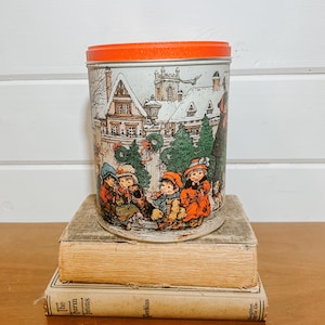 Vintage Christmas Decoative Tin | Christmas Decor