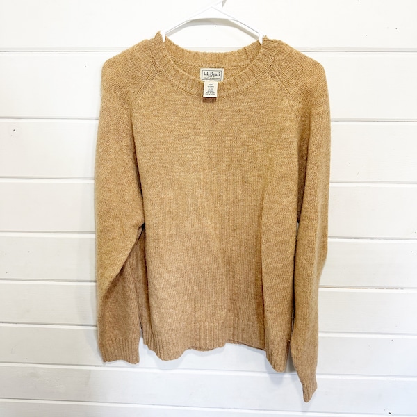 Vintage Men’s LL Bean 100% Shetland Wool Sweater Size Medium