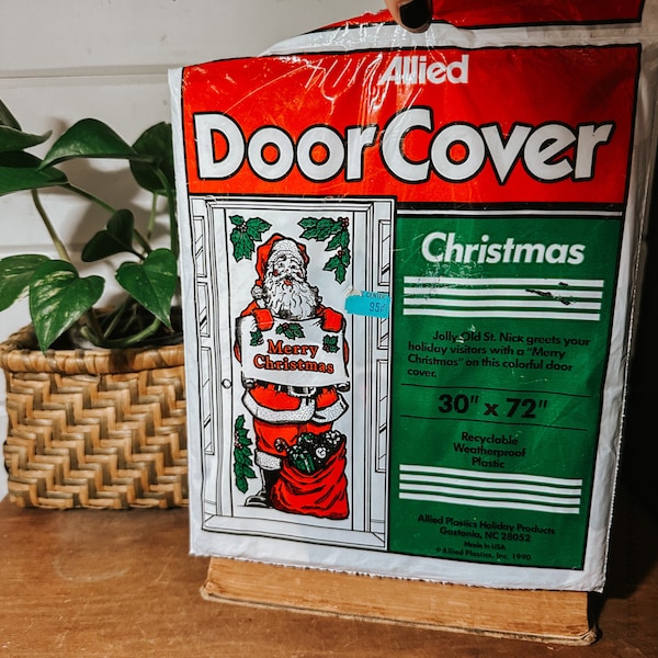 Plastic Santa Door Cover Etsy