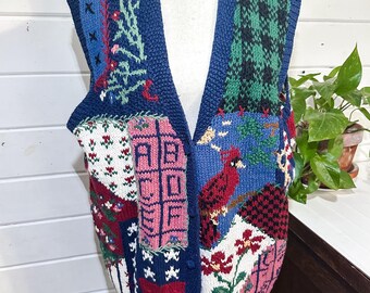 Vintage Northern Isle Sweater Vest XL | Hand Knit | Grandmacore