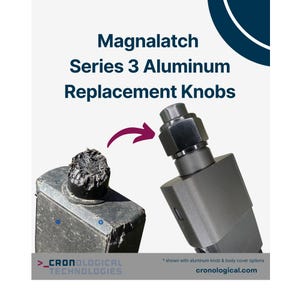 Magnalatch V3 / Series 3 Replacement Top Pull / Replacement Knob Aluminum Cap / Pool Gate Latch Replacement / Squirrel Proof!