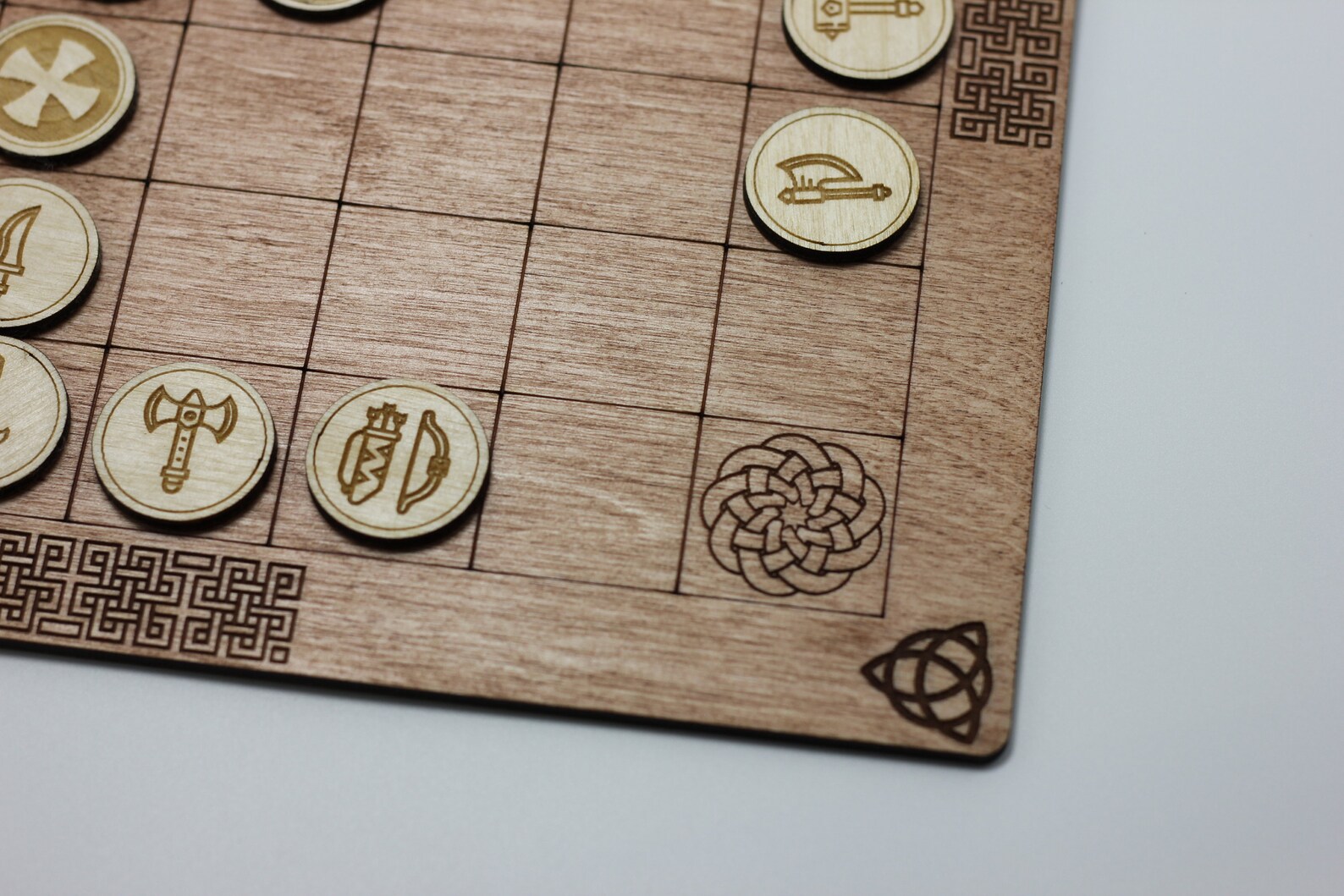 Hnefatafl Board Game Includes Pieces and Board Etsy