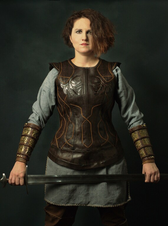 Larp Shieldmaiden Breastplate Armor Women's Armor Viking | Etsy