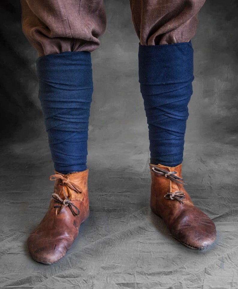 PutteesLeg wraps for Viking LARP Leg wraps Saxon Norse Etsy