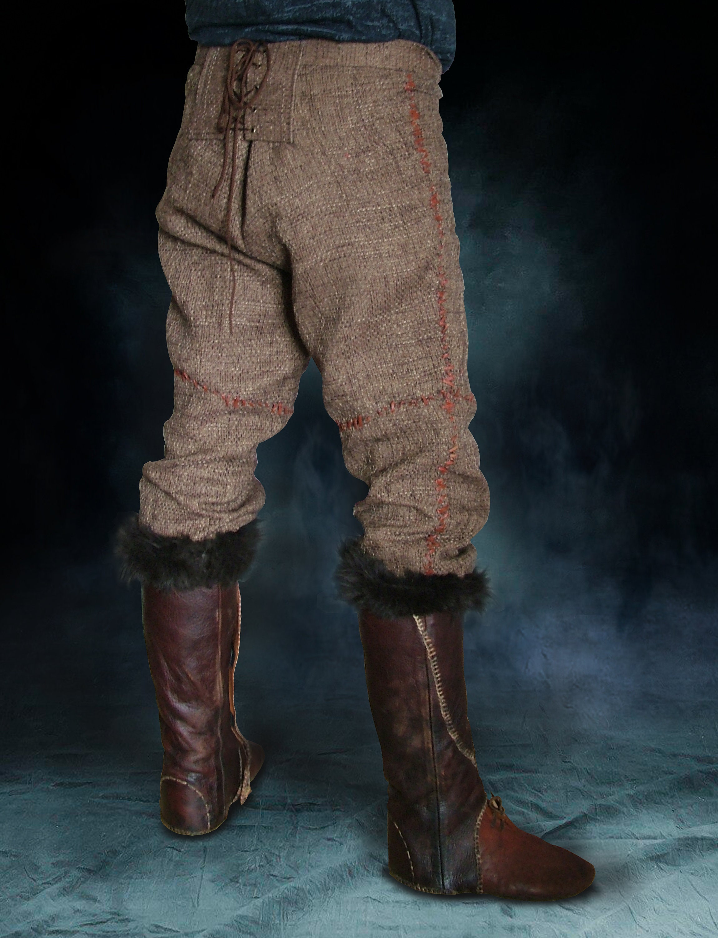 Bespoke Viking Men's Rough Canvas Pants for Eyvor Cosplay. Etsy