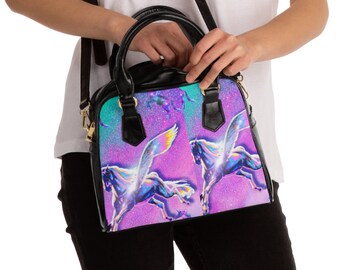Women A Unicorn A Cat Caticorn And A Pug Unipig Shutters Handle Satchel Handbags Shoulder Bag Tote Purse Messenger Bags Women A Unicorn A Cat Caticorn And A Pug Unipig Shutters Handle Satchel Handbags Shoulder Bag Tote Purse Messenger Bags
