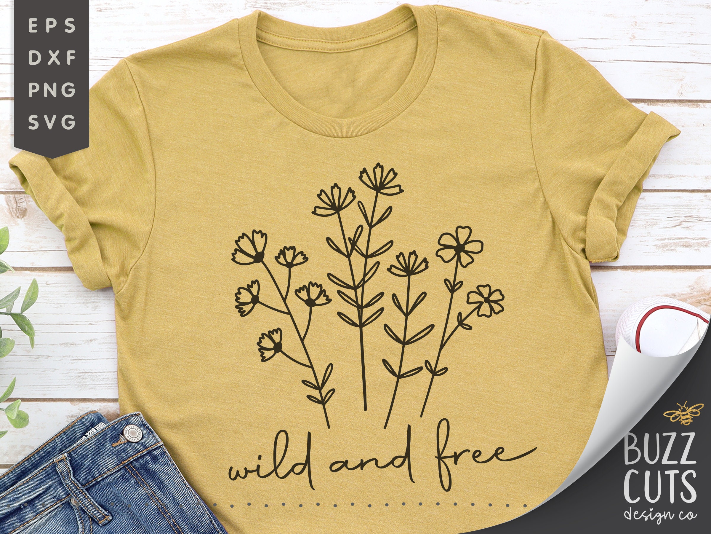 Download Wild and free svg Wildflower svg boho flower bouquet | Etsy