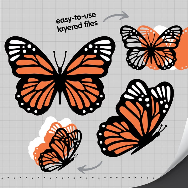 Svg 3d Monarch Butterfly - Etsy