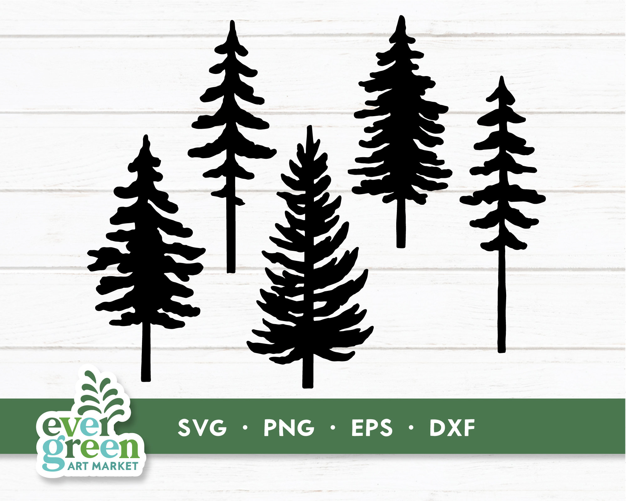 Christmas Skinny Evergreen,Farm Fresh Tree Stencil Bundle for