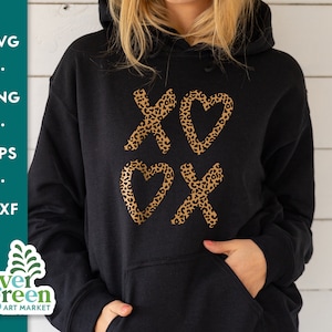 Luipaard xoxo svg, knuffels en kussen svg, cheeta xoxo svg, luipaard hart SVG, XOXO svg, dierenprint valentine svg, PNG
