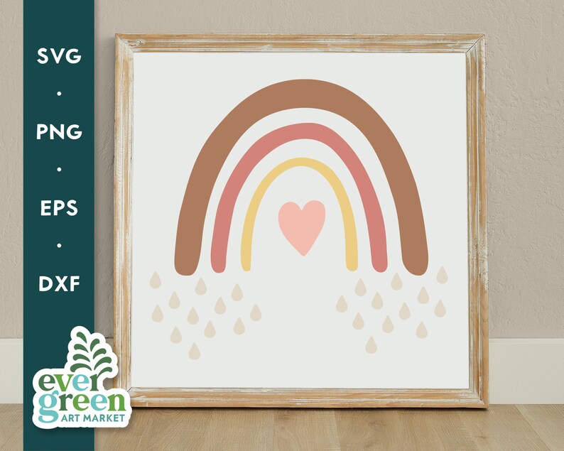 Rainbow Bundle Svg, Rainbow Svg, Boho Rainbow Svg, Boho Nursery Svg ...