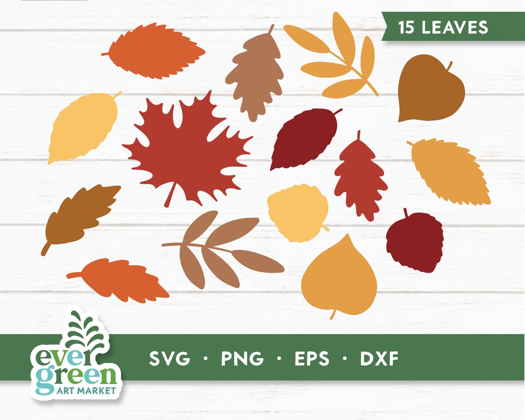 Fall Leaves Svg, Fall Leaf Bundle, Fall Leaf Shapes, Leaf Garland