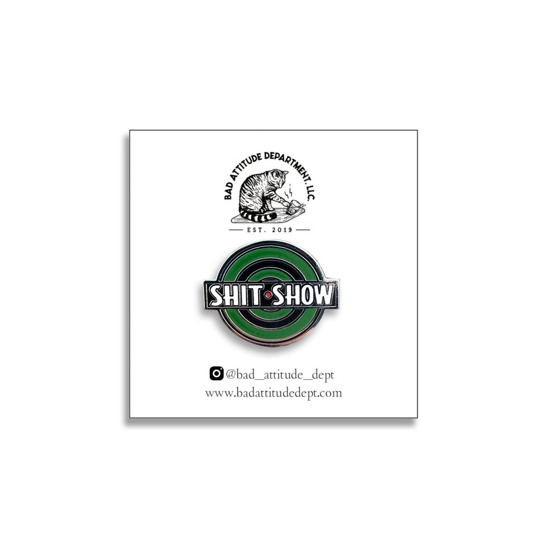 Shit Show Button Shit Show SHOT Show Hard Enamel Pin for Trade Show Badge Holder - Etsy