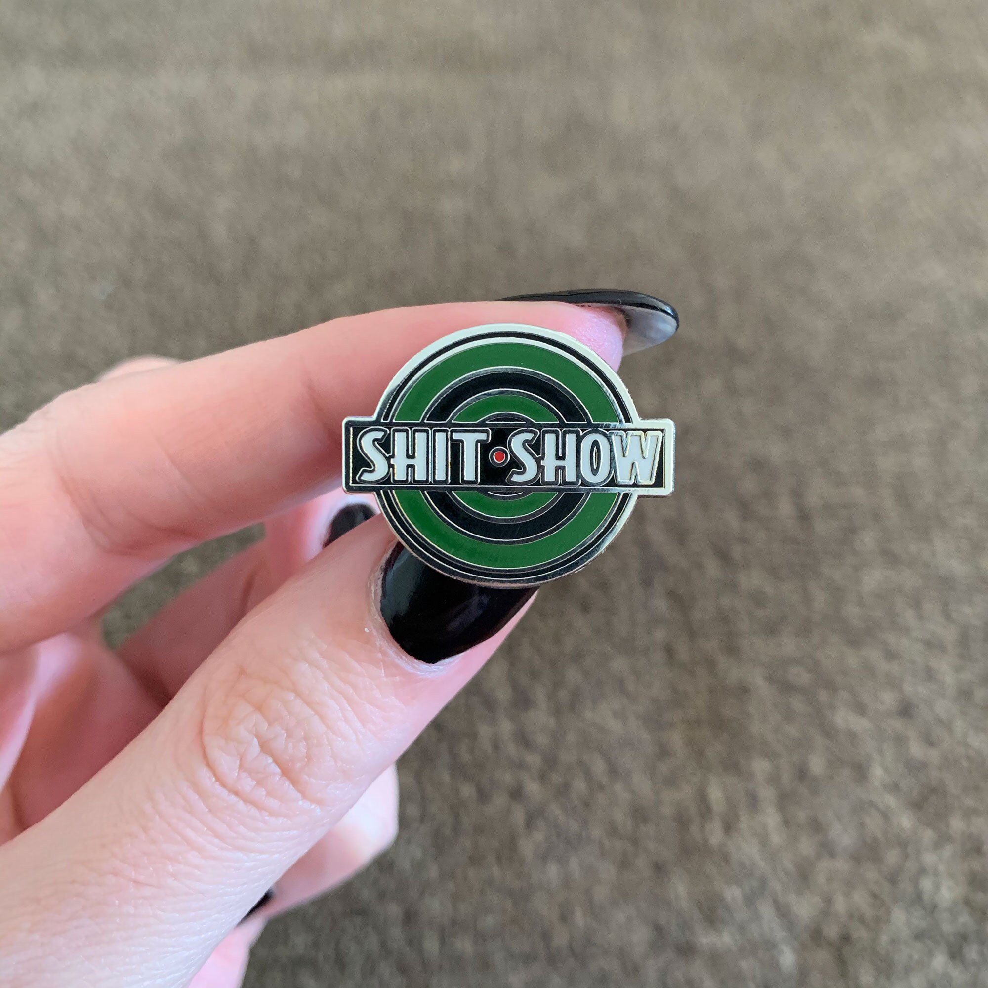 Shit Show SHOT Show Hard Enamel Pin for Trade Show Badge Holder - Etsy
