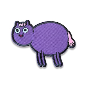Horse with Poo Brains Adventure Time Embroidered Patch with Glow In the Dark Eyes