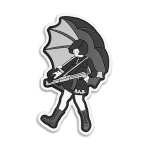 Assault Girl PVC Patch with hook and loop Backing Tactical Morale Patch