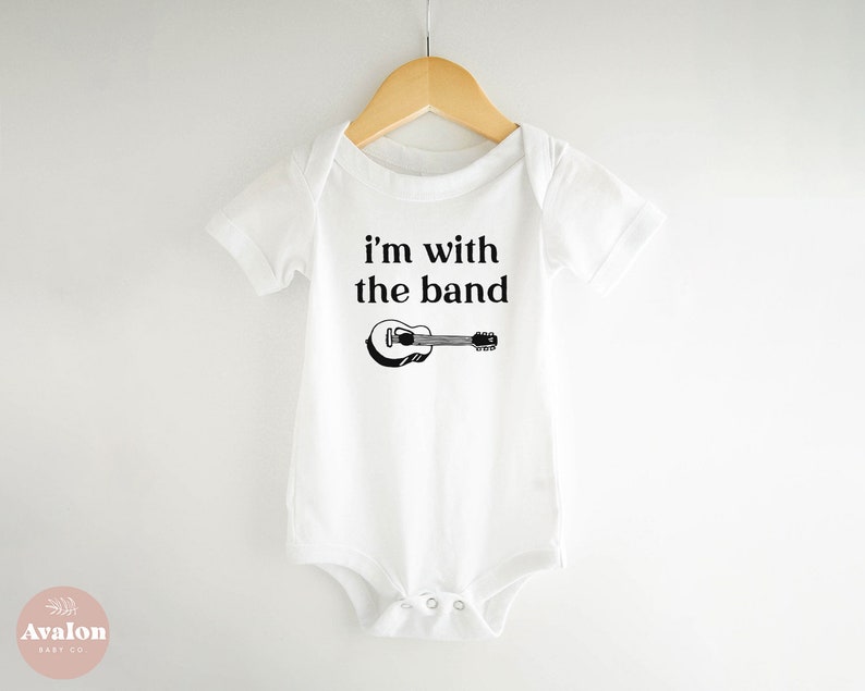 Im With The Band Baby Outfit Guitar Music Baby Clothing Etsy