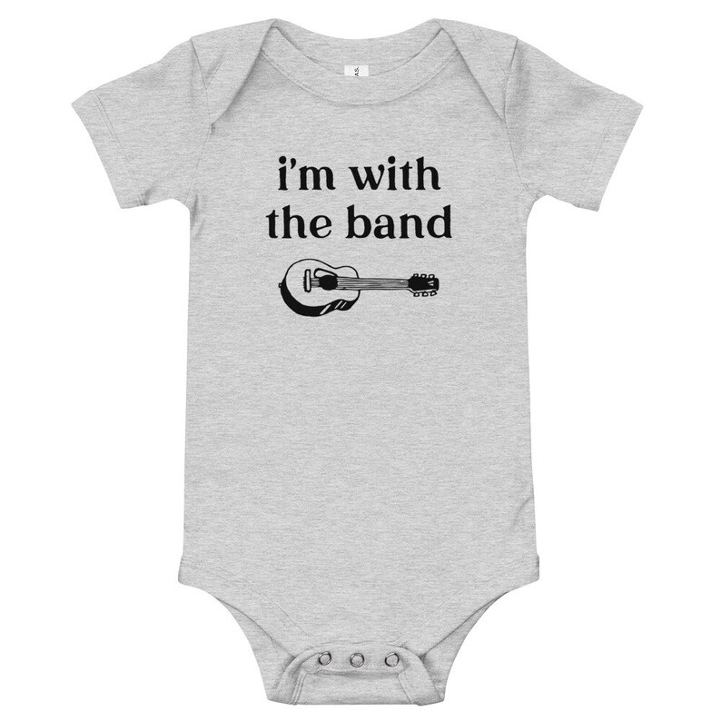 Im With The Band Baby Outfit Guitar Music Baby Clothing Etsy