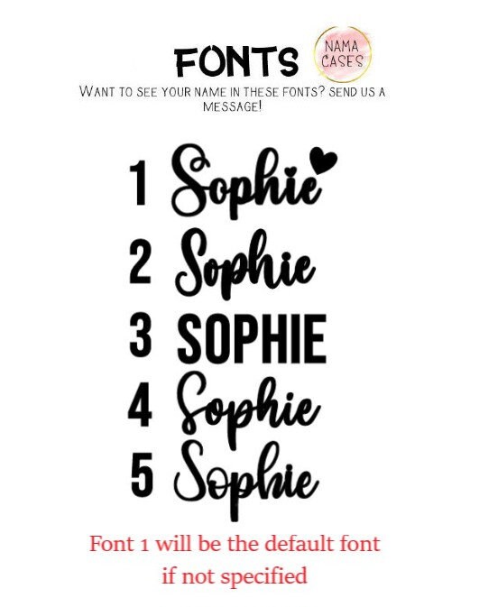 Personal Name Case Clear Shockproof Bumper Protective Etsy