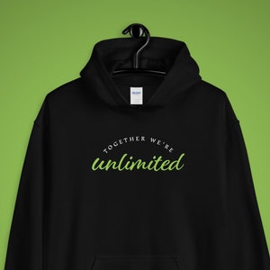 Together We&#39;re Unlimited Wicked Unisex Hoodie, Defying Gravity, Broadway Show, Musical Theater, Elphaba, Glinda, Best Friends