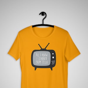 Matilda Unisex T-Shirt, Telly, Broadway Show, Musical Theater, Matilda Wormwood, TV, Television, Roald Dahl, Bookworm, Couch Potato