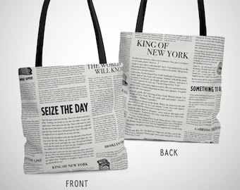 Newsies Tote Bag, Seize the Day, King of New York, Newsies Musical Broadway, Fansies, Theatre Gift